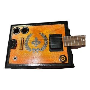 CigarBox Electric Guitar 3 strings/Robusto Grande Maduro Cigar Box/Custom made